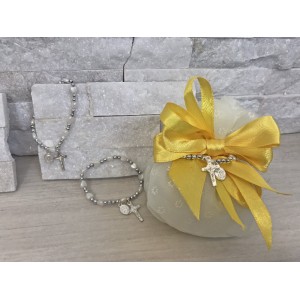 Bomboniera bracciale rosario cuori